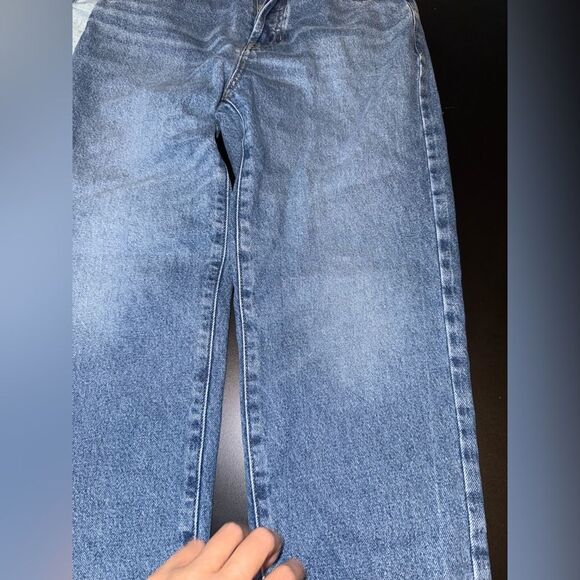 PacSun high rise straight jeans raw hem size 26 EUC - Picture 3 of 10